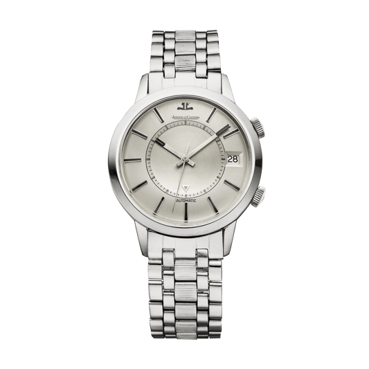 Jaeger-LeCoultre THE COLLECTIBLES Memovox Automatic Calendar 37 mm Silvered Grey Dial Stainless Steel Bracelet QVE85503