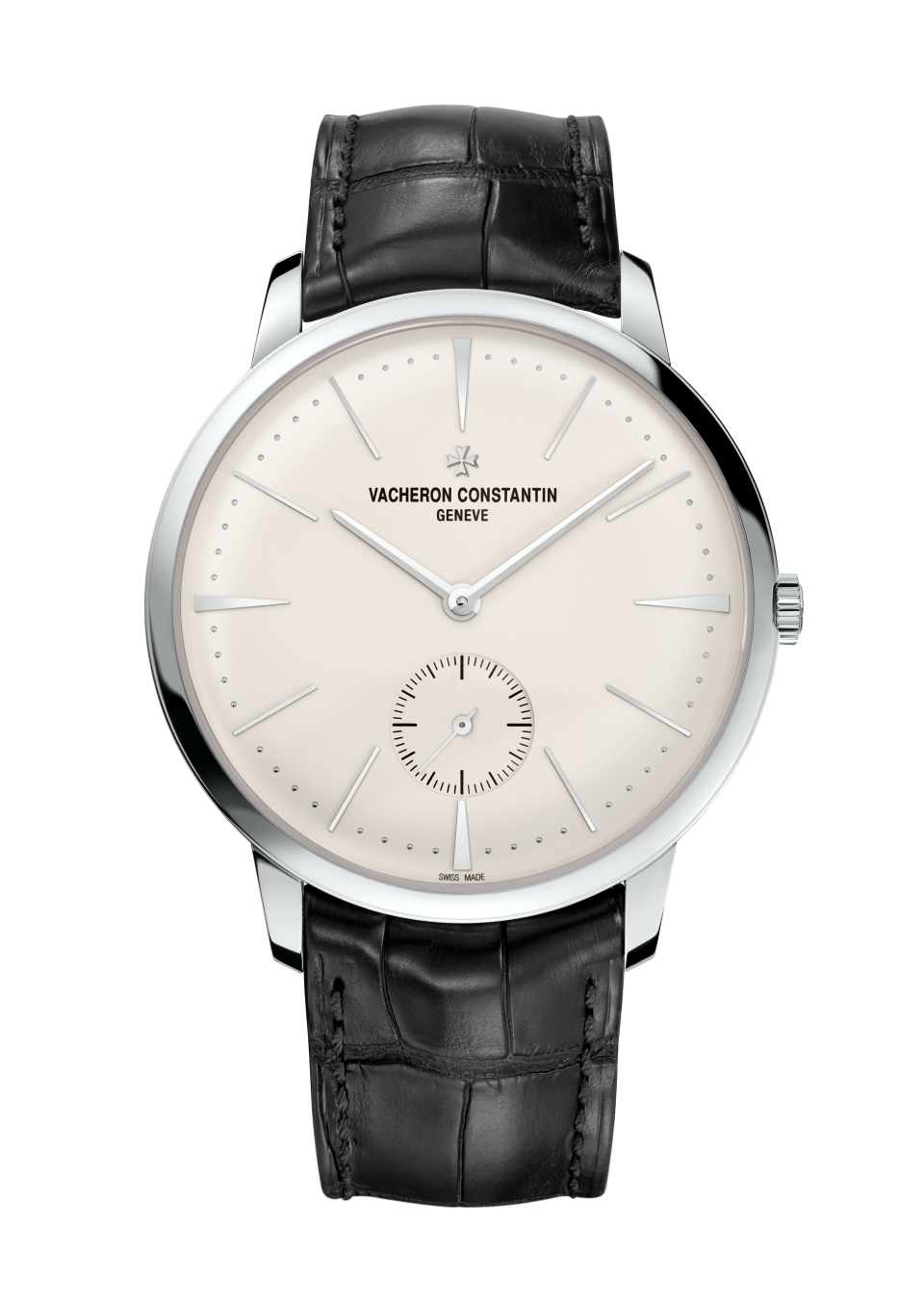 Vacheron Constantin Patrimony manual-winding 42 mm Silver Dial White Gold Alligator Leather Strap 1110U/000G-B086