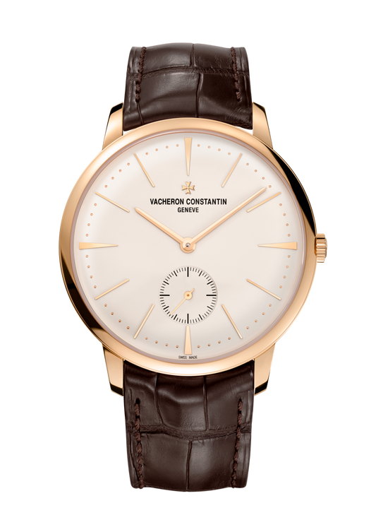 Vacheron Constantin Patrimony manual-winding 42 mm Silver Dial 18K Pink Gold Alligator Leather Strap 1110U/000R-B085