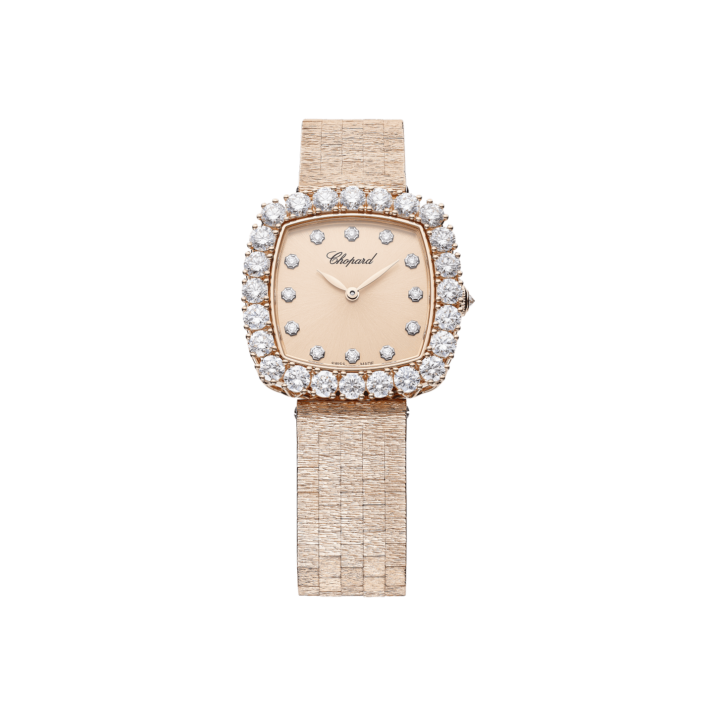 Chopard L'Heure du Diamant 30 mm Rose Gold Dial with Diamonds 18k Rose Gold Bracelet 10A386-5107