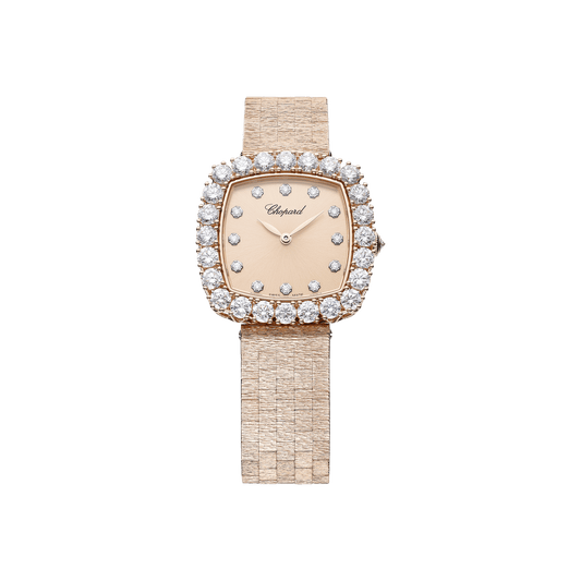 Chopard L'Heure du Diamant 30 mm Rose Gold Dial with Diamonds 18k Rose Gold Bracelet 10A386-5107