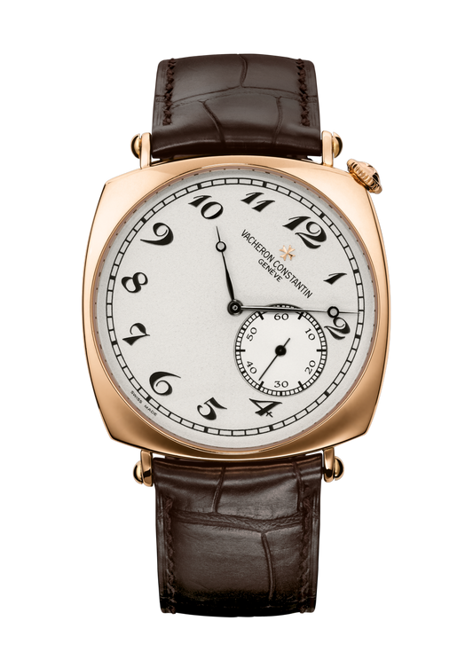 Vacheron Constantin Historiques American 1921 40x40 mm Silver Dial 18K Pink Gold Alligator Leather Strap 82035/000R-9359