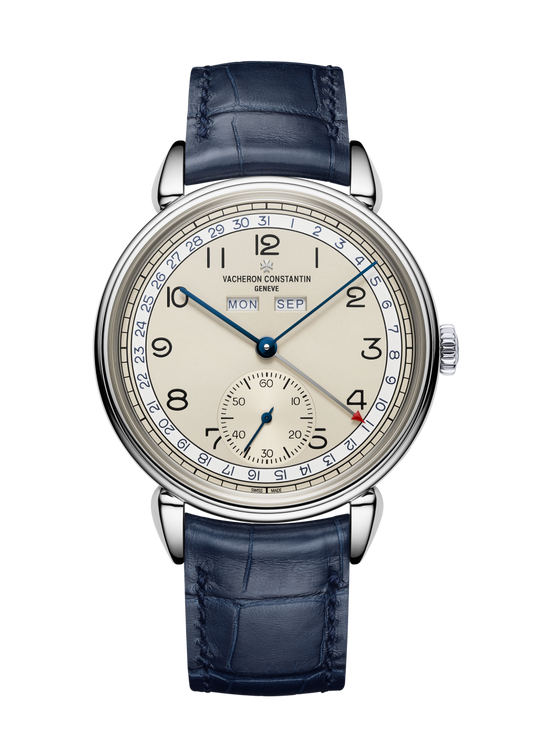 Vacheron Constantin Historiques Triple calendrier 1942 40 mm Silver Dial Stainless Steel Alligator Leather Strap 3110V/000A-B426