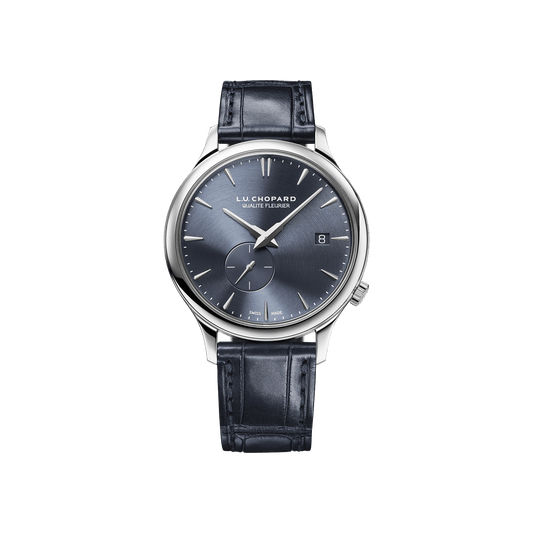 Chopard L.U.C XPS Twist QF 40 mm Grey Dial 18K White Gold Alligator Leather Strap 161945-1001