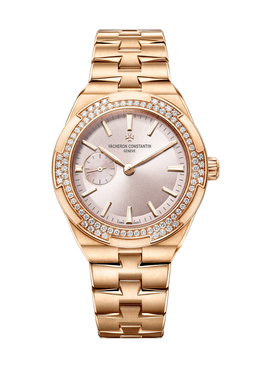 Vacheron Constantin Overseas self-winding 37 mm Pink Dial with Diamonds 18K Pink Gold Bracelet 2305V/100R-B077