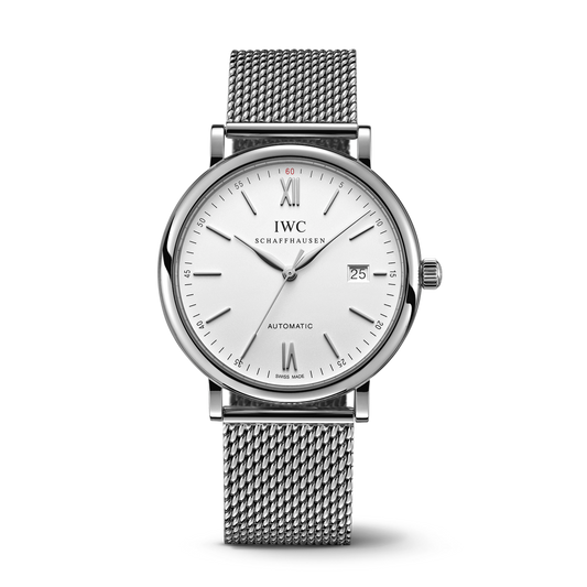 IWC Schaffhausen Portofino Automatic 40 mm Silver  Dial Stainless Steel Bracelet IW356505