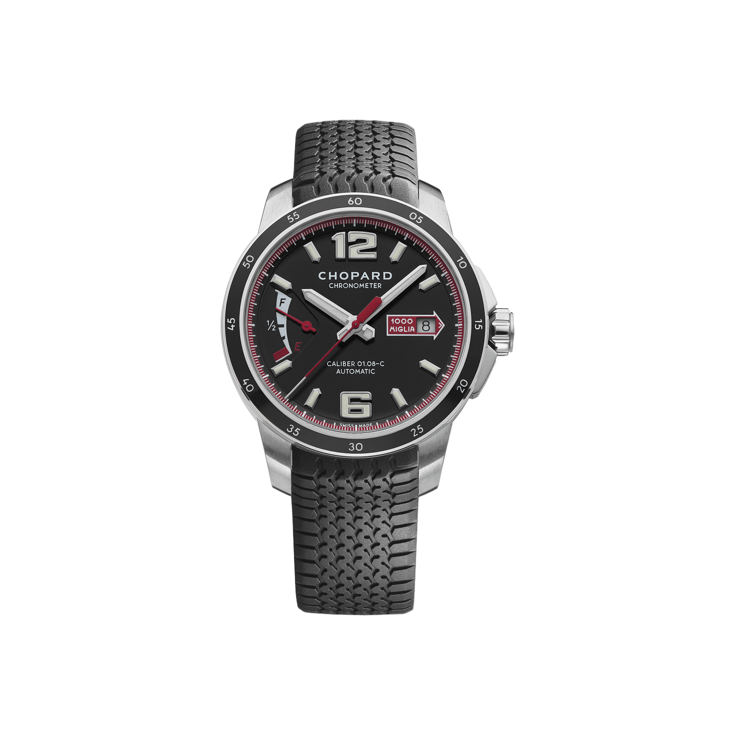 Chopard Mille Miglia GTS Power Control 43 mm Black Dial Stainless Steel Rubber Strap 168566-3001