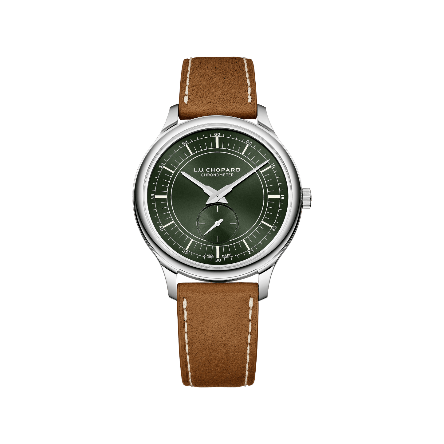 Chopard L.U.C XPS Forest Green 40 mm Green Dial Stainless Steel Calfskin Leather Strap 168629-3001