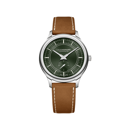 Chopard L.U.C XPS Forest Green 40 mm Green Dial Stainless Steel Calfskin Leather Strap 168629-3001