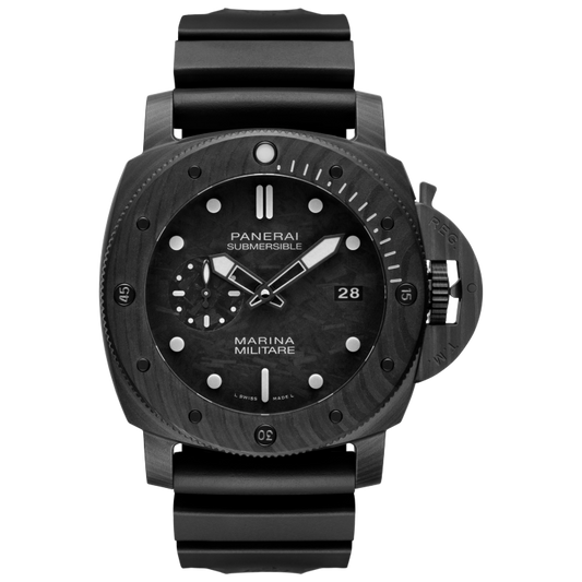 Panerai Submersible Marina Militare Carbotech™ 47 mm Black Dial Carbotech Caoutchouc Black Strap PAM02979