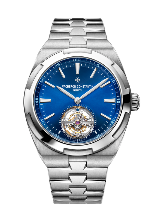 Vacheron Constantin Overseas tourbillon 42.5 mm Blue Dial Stainless Steel Bracelet 6000V/110A-B544