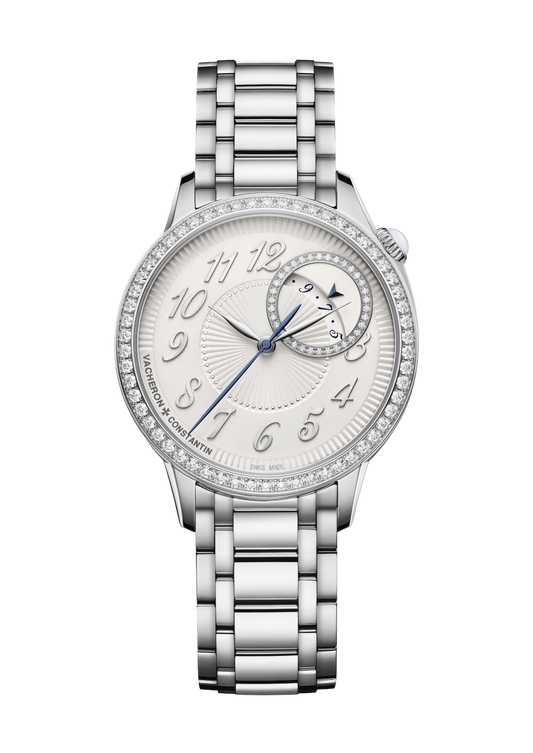 Vacheron Constantin Égérie self-winding 35 mm Silver Dial with Diamonds Stainless Steel Bracelet 4605F/110A-B495