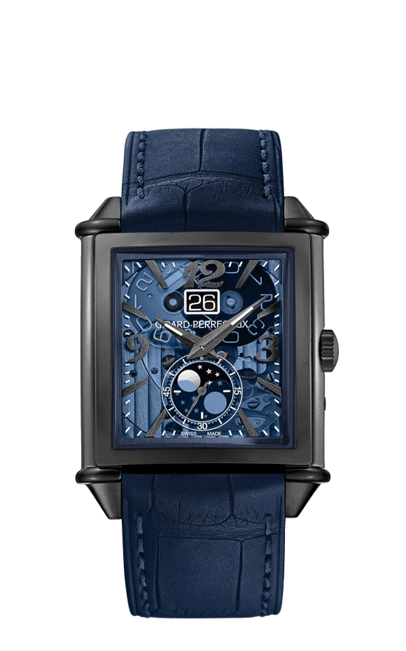 Panerai Luminor Quaranta Steel DLC Luna Rossa 40 mm Blue Dial Stainless Steel Blue Rubber Strap PAM01314