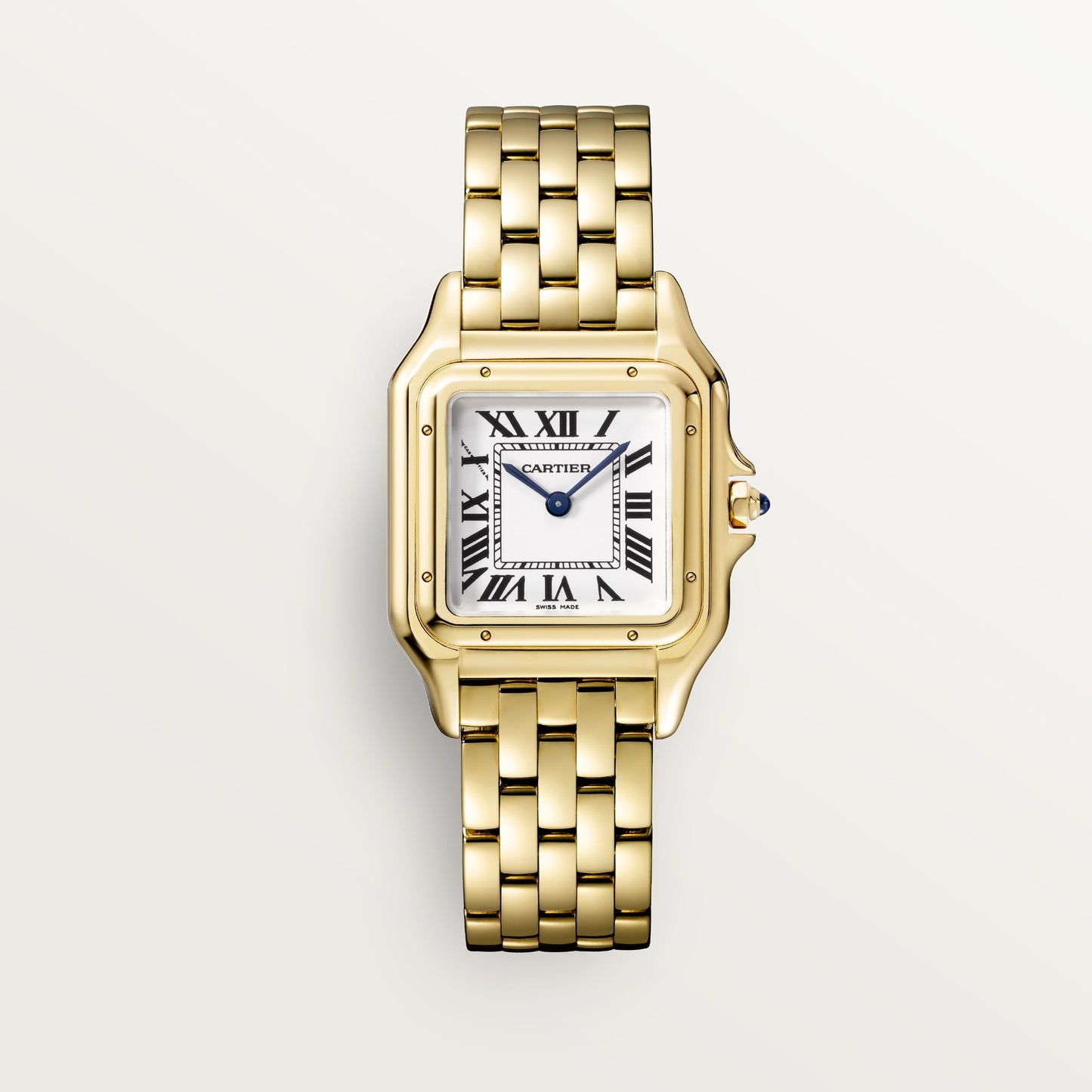 Cartier Panthère Medium Yellow Gold Silver Dial Bracelet WGPN0045