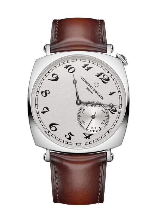 Vacheron Constantin Historiques American 1921 40x40 mm Silver Dial White Gold Calfskin Leather Strap 82035/000G-B735