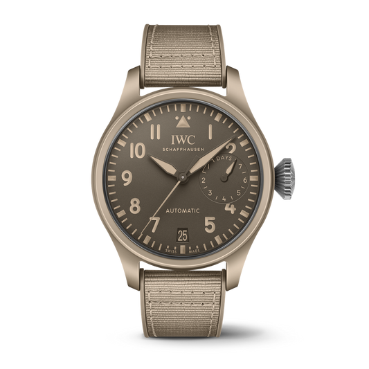 IWC Schaffhausen Big Pilot’s Watch TOP GUN Edition “Mojave Desert” 46  mm Brown  Dial Ceramic  Beige Rubber Strap IW506003