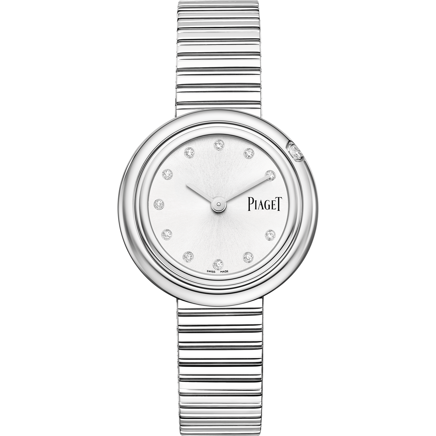 Piaget Possession watch 29 mm Silver Dial with Diamonds Stainless Steel Bracelet G0A48380