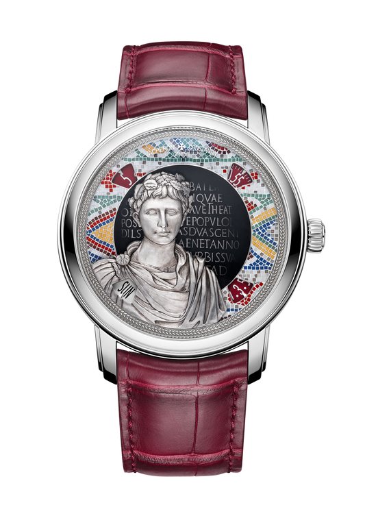 Vacheron Constantin Métiers d'Art Tribute to great civilisations - Buste d'Auguste 42 mm Silver Dial White Gold Alligator Leather Strap 7620A/000G-B929