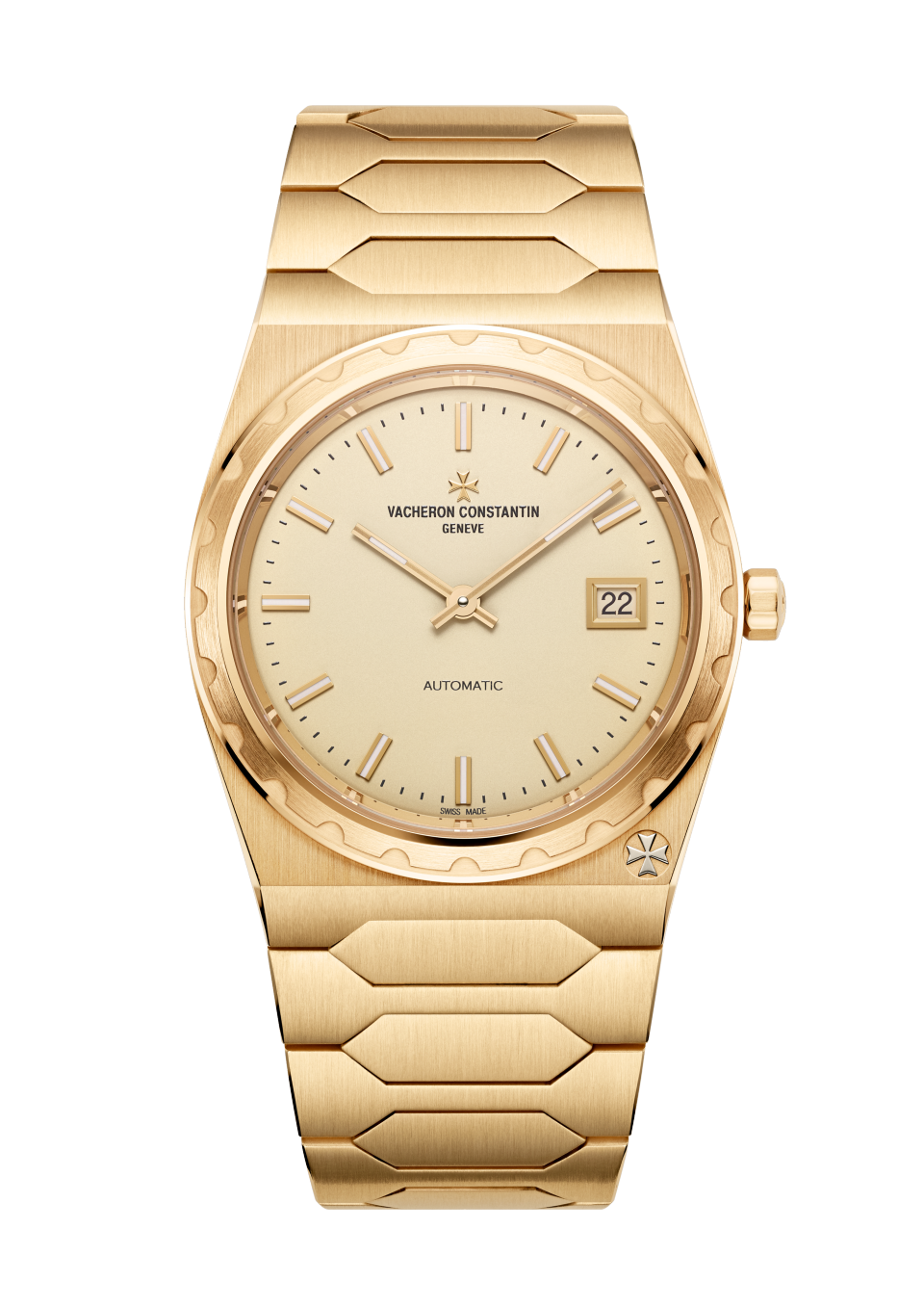 Vacheron Constantin Historiques 222 37 mm Beige Dial 18k Yellow Gold Bracelet 4200H/222J-B935