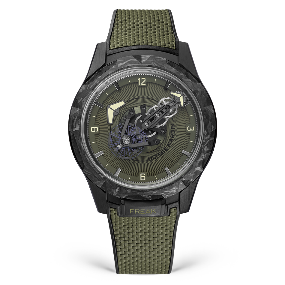 Ulysse Nardin Freak ONE OPS 44 mm Khaki Green Dial Titanium Rubber Strap 2403-500-8A/3A