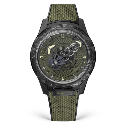 Ulysse Nardin Freak ONE OPS 44 mm Khaki Green Dial Titanium Rubber Strap 2403-500-8A/3A