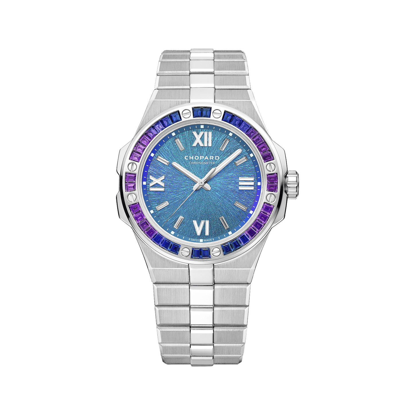 Chopard Alpine Eagle 41 mm Blue Dial with Diamonds White Gold Bracelet 295363-1007