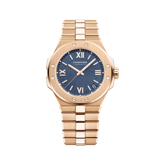 Chopard Alpine Eagle 41 mm Blue Dial 18k Rose Gold Bracelet 295363-5001