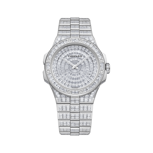 Chopard Alpine Eagle 41 Frozen Summit 41 mm Diamond Paved Dial 18K White Gold Bracelet 295395-1001