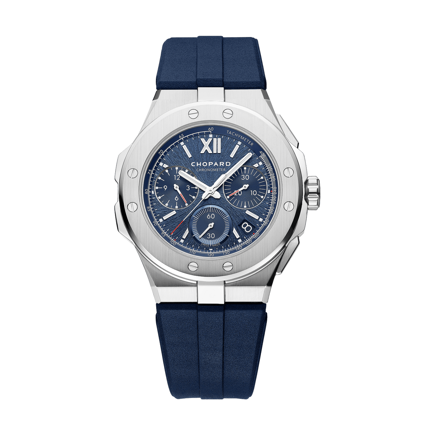 Chopard Alpine Eagle XL Chrono 44 mm Blue Dial Stainless Steel Rubber Strap 298609-3003