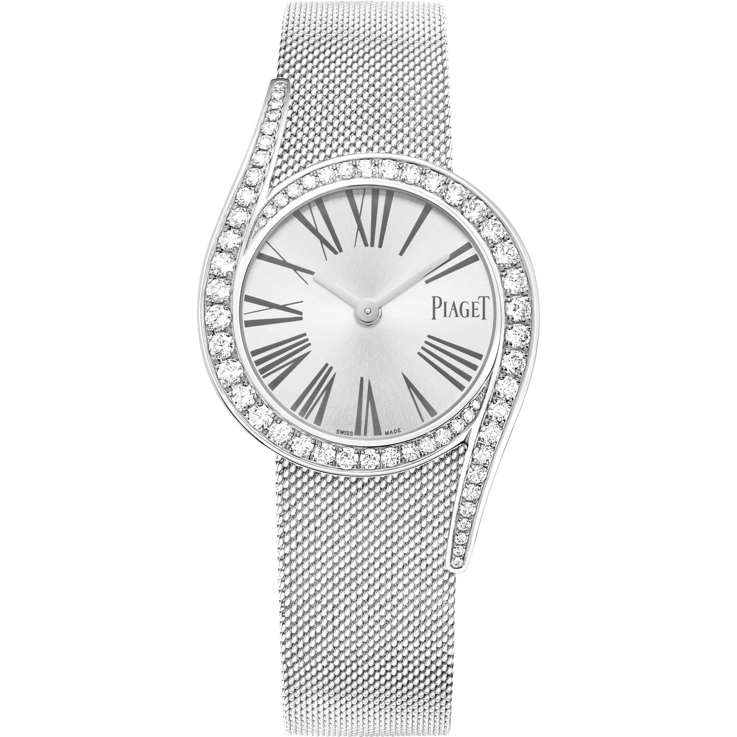 Piaget Limelight Gala watch 26 mm Silver Dial with Diamonds 18K White Gold Bracelet G0A44212