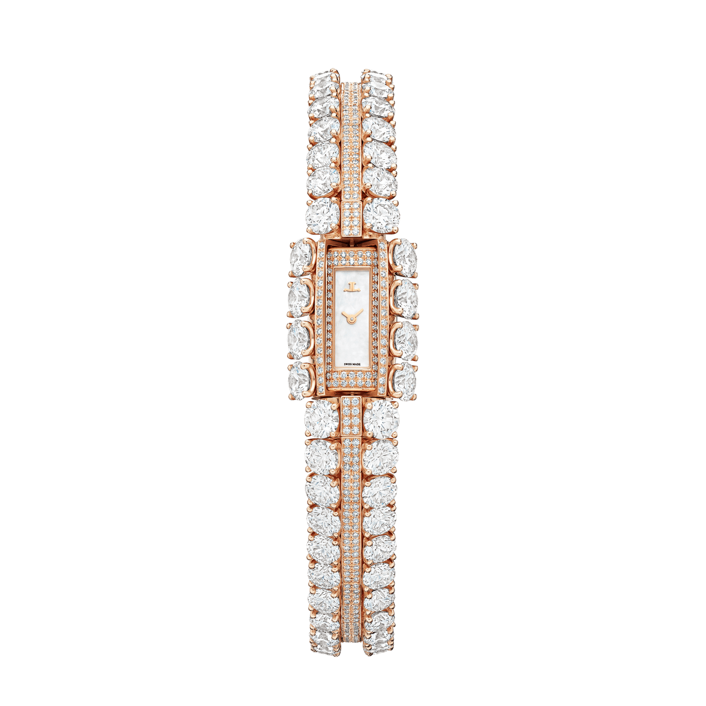 Jaeger-LeCoultre Calibre 101 Secrets 29.07 x 12.22 mm White Dial with Diamonds 18k Pink Gold Bracelet Q2872201