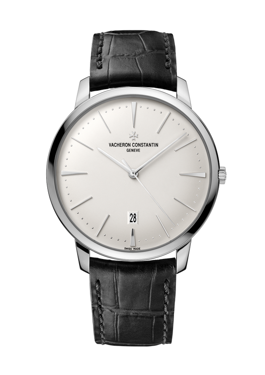 Vacheron Constantin Patrimony self-winding 40 mm Silver Dial White Gold Alligator Leather Strap 85180/000G-9230