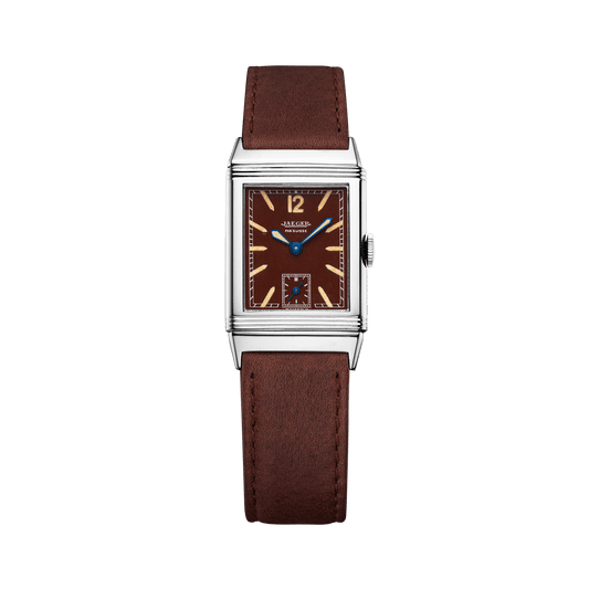 Jaeger-LeCoultre THE COLLECTIBLES Reverso Small Seconds 39 x 21 mm Toffee Brown Dial Stainless Steel Calfskin Leather Strap QV020101