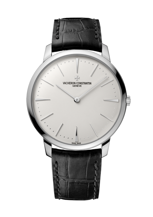 Vacheron Constantin Patrimony manual-winding 40 mm Silver Dial White Gold Alligator Leather Strap 81180/000G-9117