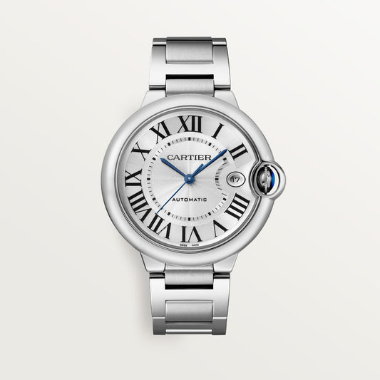 Cartier Ballon Bleu 40 mm Steel Silver Dial Bracelet WSBB0040