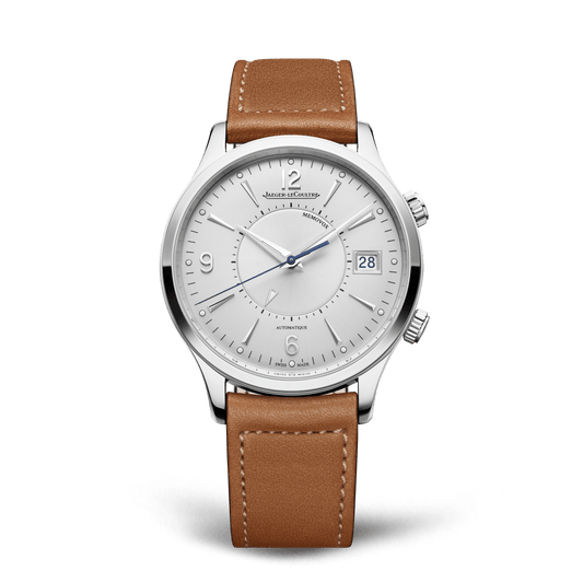 Jaeger-LeCoultre Master Control Memovox 40 mm Silvered Grey Dial Stainless Steel Calfskin Leather Strap Q411842J