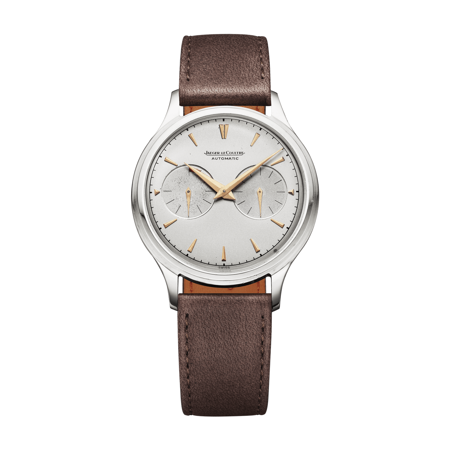 Jaeger-LeCoultre THE COLLECTIBLES Futurematic E501 37 mm Beige Dial Stainless Steel Calfskin Leather Strap QVE50000