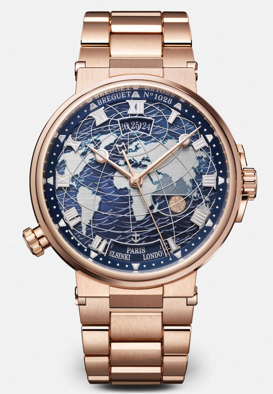 Breguet Marine 43.9mm Blue Dial 18k Rose Gold Bracelet 5557BR/YS/RW0