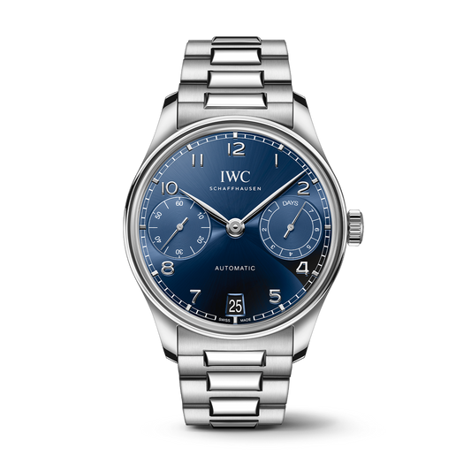 IWC Schaffhausen Portugieser Automatic 42.4 mm Blue Dial Stainless Steel Bracelet IW501704