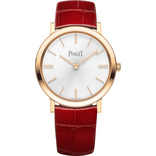 Piaget Altiplano Origin watch 35 mm Grey Dial 18k Rose Gold Alligator Strap G0A45405