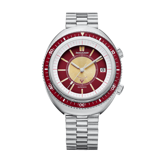 Jaeger-LeCoultre THE COLLECTIBLES Memovox Polaris II 50 x 43 mm Red Dial Stainless Steel Bracelet QVE87003