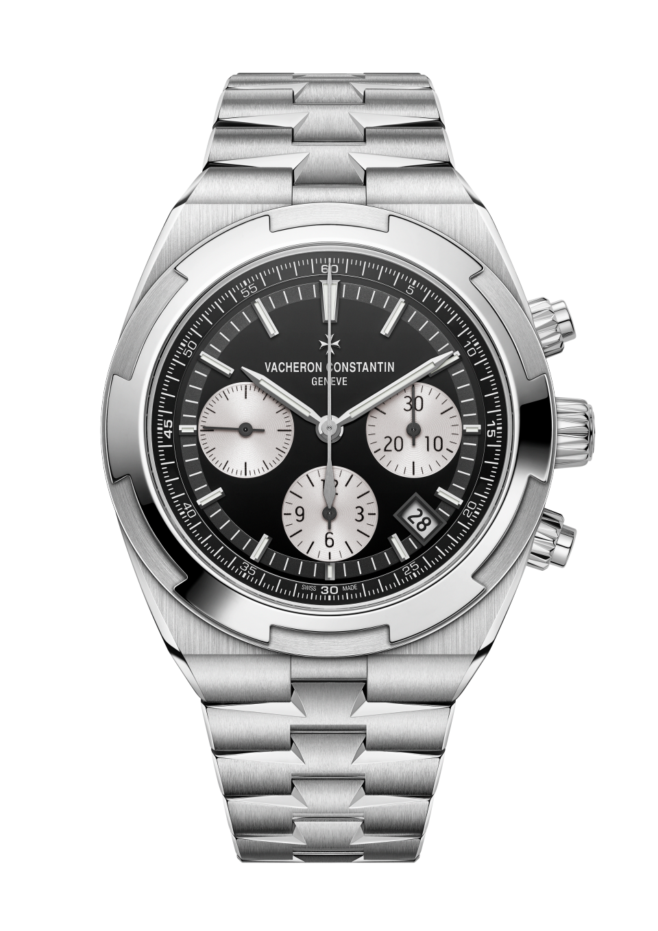 Vacheron Constantin Overseas chronograph 42.5 mm Black Dial Stainless Steel Bracelet 5520V/210A-B481