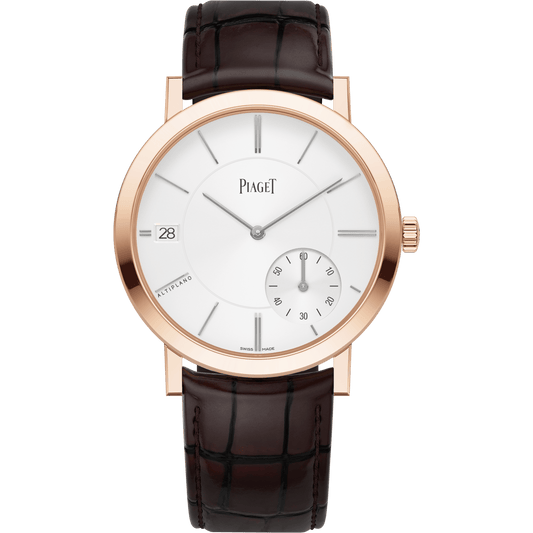 Piaget Altiplano Origin watch 40 mm Grey Dial 18k Rose Gold Alligator Strap G0A45400