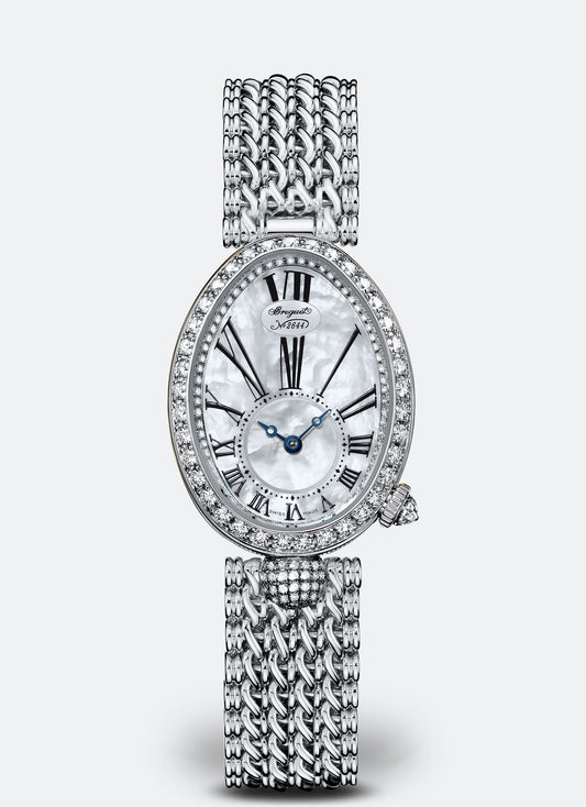 Breguet Reine 33 x 24.95 mm White Mother-Of-Pearl Dial with Diamonds White Gold Bracelet 8928BB/51/J20/DD00