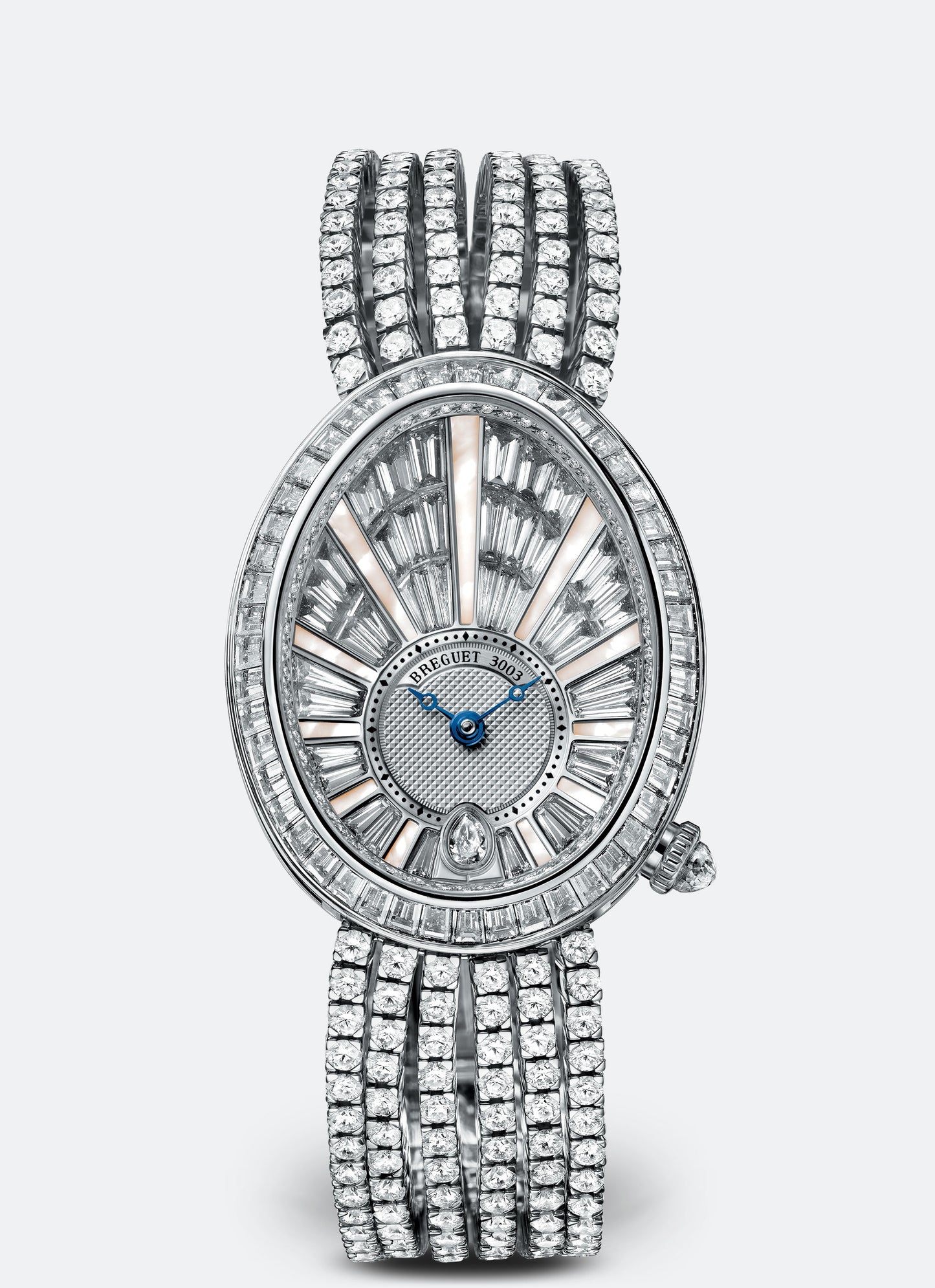 Breguet Reine 38.50 x 30.45 mm Diamond Paved Dial White Gold Bracelet 8939BB/6D/J61/DDDD