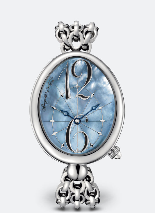 Breguet Reine 43.75 x 35.50 mm Blue Mother-Of-Pearl Dial Stainless Steel Bracelet 8967ST/V8/J50