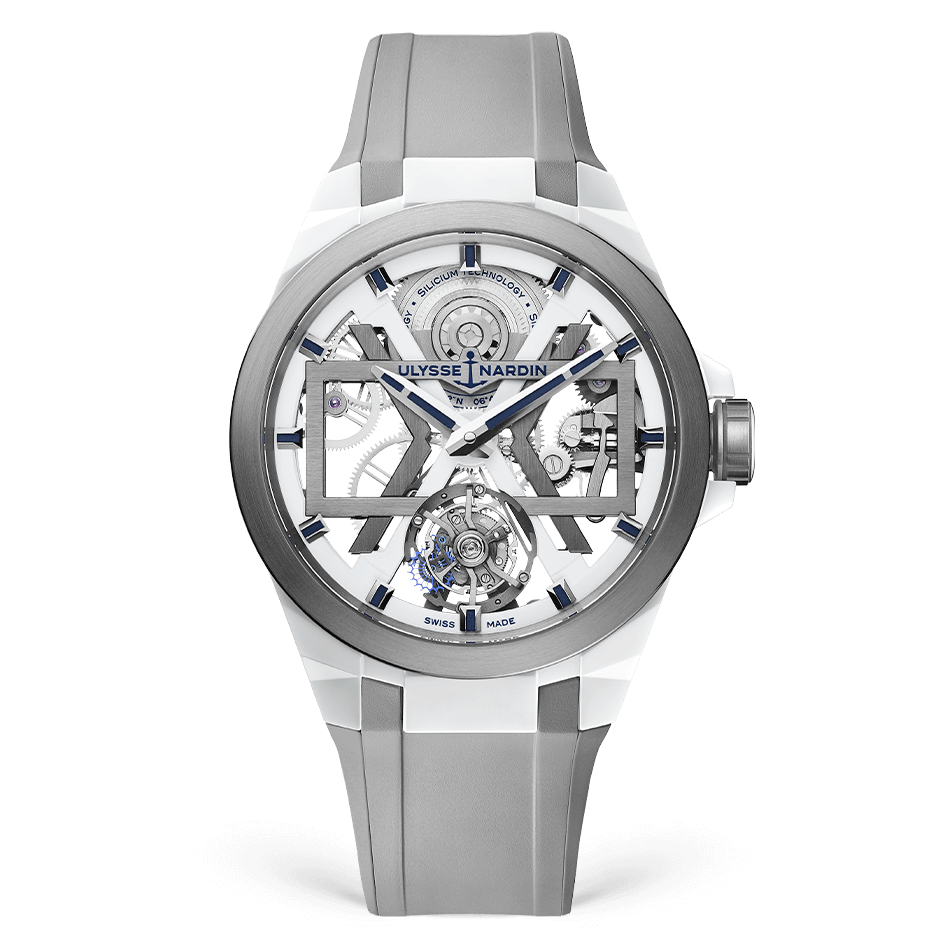 Ulysse Nardin Blast Tourbillon 45 mm Silver Dial Titanium / Ceramic Rubber Strap 1723-400-3A/00