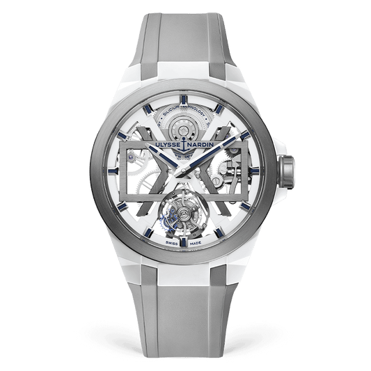 Ulysse Nardin Blast Tourbillon 45 mm Silver Dial Titanium / Ceramic Rubber Strap 1723-400-3A/00