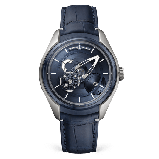 Ulysse Nardin Freak X 43 mm Blue Dial Titanium Leather Strap 2303-270/03