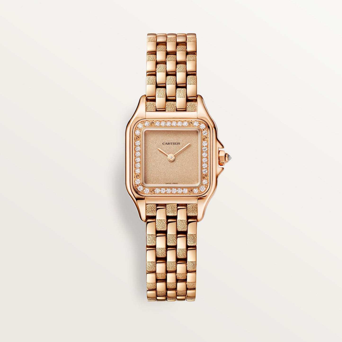 Cartier Panthère Small 18k Rose Gold Golden Dial Bracelet WJPN0058